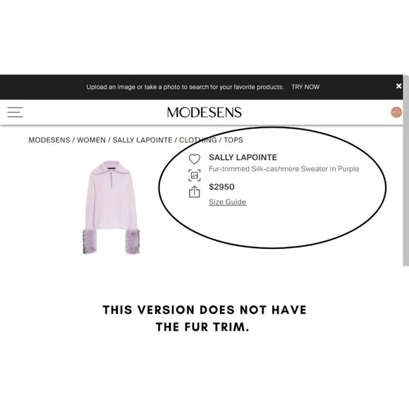 LaPointe Cashmere Silk Lavender Sweater XS/S Quiet Lux EUC Purple Spring Pastel - Picture 3 of 10